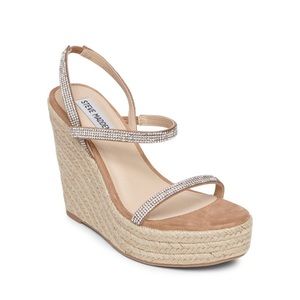 🔥🔥🔥 Steve Madden Udell-R Rhinestone
Espedrille Platform Slip On Sandal🔥🔥🔥